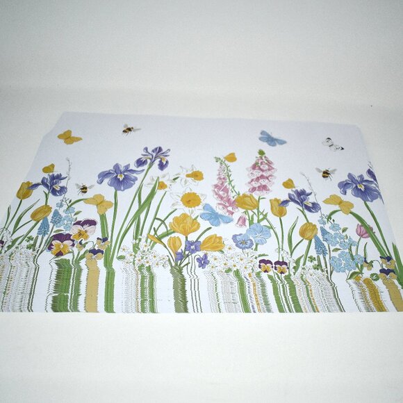Floral Paper Placemats – 50 Pack, 16x11 Inch, NWT - Picture 1 of 2